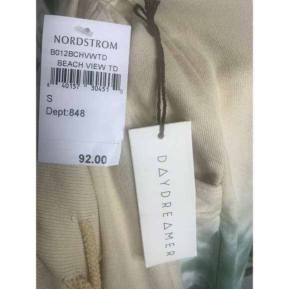 DAYDREAMER Womens S Small Beach View Tie Dye Joggers Sweatpants Drawstring NWT. - Picture 6 of 7